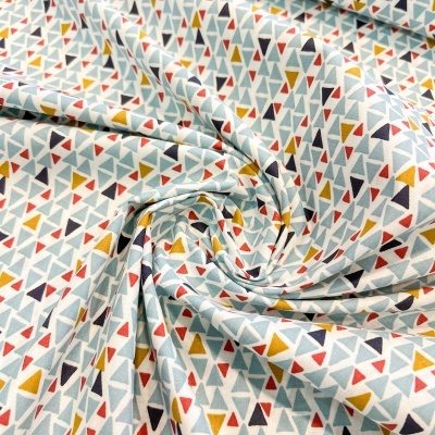Tecido Le Tissu by Domotex | Triangles - Verde Água