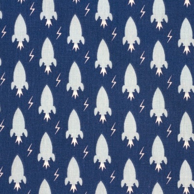 Tecido Le Tissu by Domotex | Foguetões - Azuis