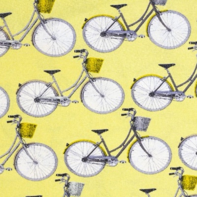 Tecido | Bicicletas - Amarelo