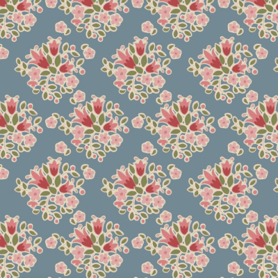 Tecido Tilda | Lulu - Blue