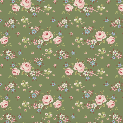 Tecido Tilda | Gracie - Green