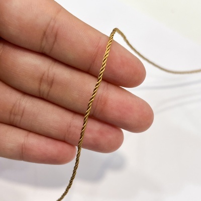 Cordão Decorativo - Ouro Velho 1mm