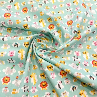 FABRICART | Mini Zoo - Menta