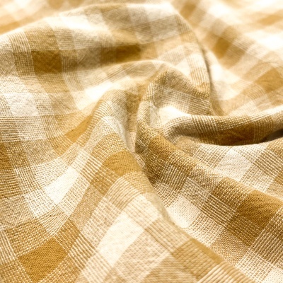Tecido Japonês | Check - Mostarda