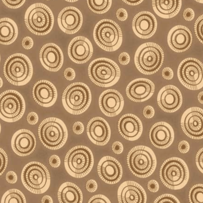 Tecido Stof | Colour Rhythm Circles - Taupe