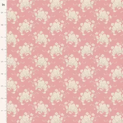 Tecido Tilda | Sunday Brunch - White Flower Pink