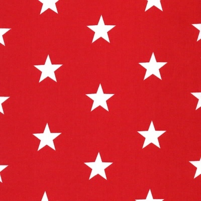 Tecido Poppy | Stars - Vermelho