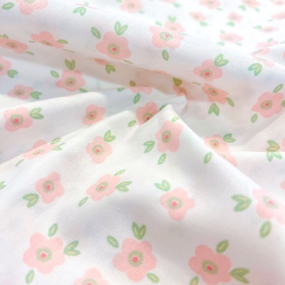 Tecido Poppy | Flowers - Branco