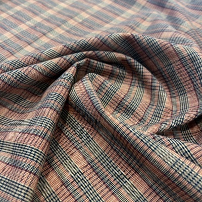 Tecido Japonês | Checks - Vermelho e Azul Escuro