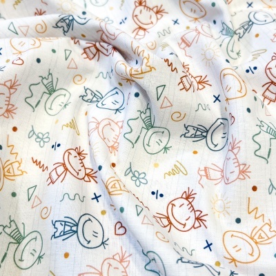 Tecido Escola - Branco