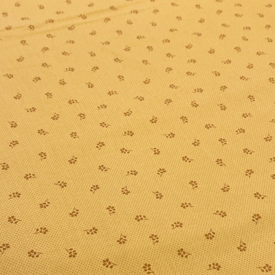 Tecido Stof | Tiny Delight - Dots & Flowers - Amarelo Torrado