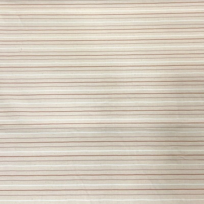 Tecido Pontotextil | Riscas - Bege, Branco e Castanho