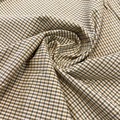 Tecido Japonês | Plaid - Verde e Bege