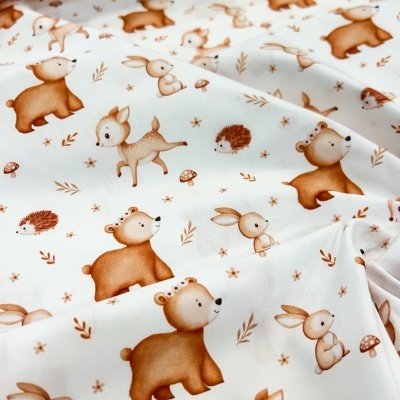 Tecido Pontotextil | Bosque - Branco