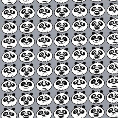 Tecido Poppy | Kung-Fu Panda - Cinzento
