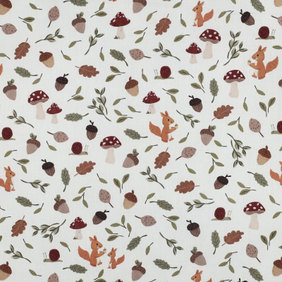 Tecido Poppy | Outono - Branco