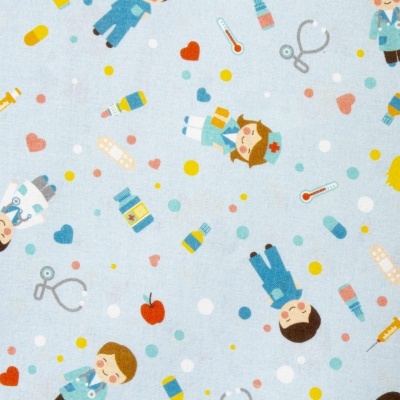Tecido Medicina - Azul