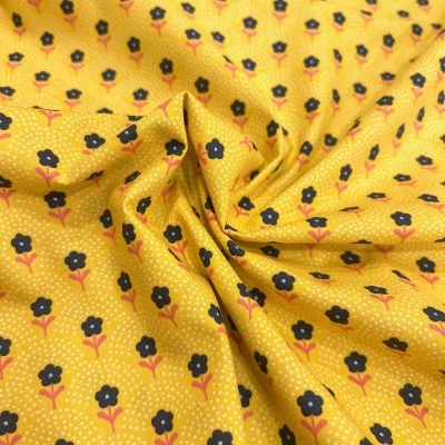 Tecido Poppy | Delight Flower - Amarelo