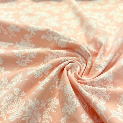 Tecido Poppy | Flowers - Rosa | Algodão Lavado