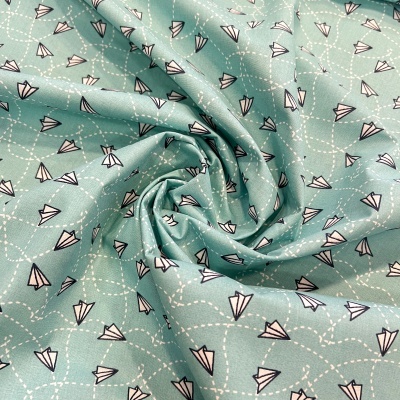 Tecido Le Tissu by Domotex | Paperplane - Verde Água