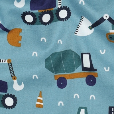 Tecido Poppy | Vehicles - Petróleo