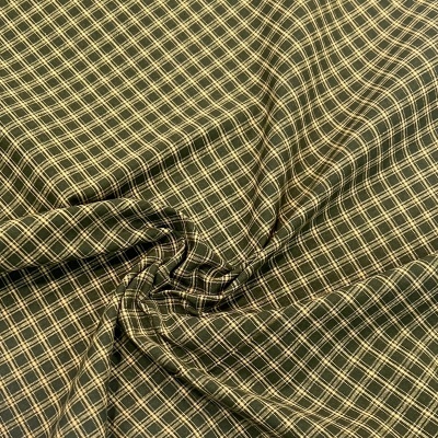Tecido Country | Quadrados Pequenos - Verde Seco