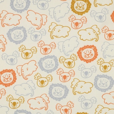 Tecido Poppy | Safari Animals - Pérola