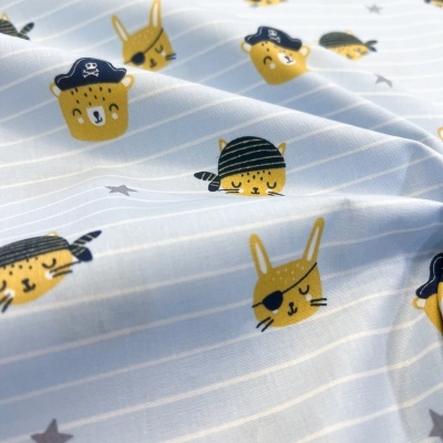 Tecido Poppy | Pirates - Azul Claro