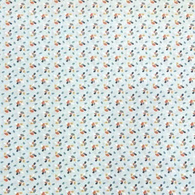 Tecido Le Tissu by Domotex | Folhas - Azul Claro