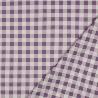 Tecido Poppy | Matcha e Checks - Lilás