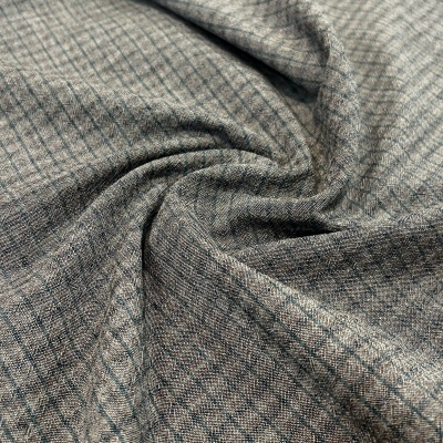 Tecido Japonês | Squares - Cinzento e Azul