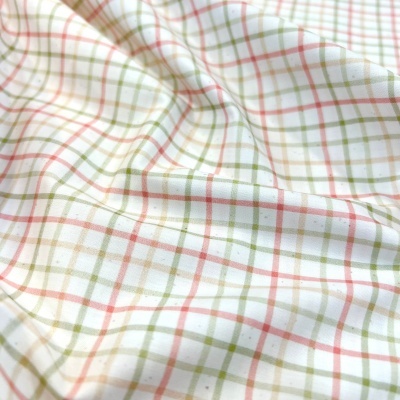 Tecido Pontotextil | Picnic - Vermelho, Verde e Bege