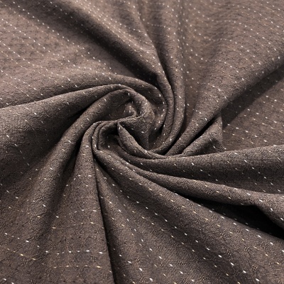 Tecido Japonês | Basic Stitched - Castanho Escuro