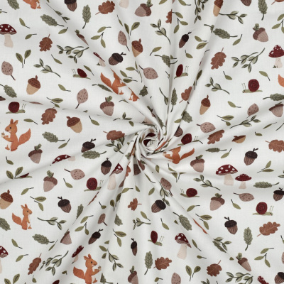 Tecido Poppy | Outono - Branco