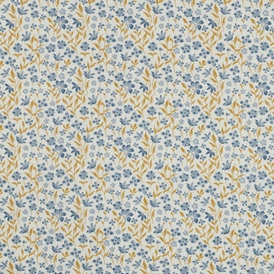 Tecido Poppy | Flores - Azul Tecido Poppy | Flores - Azul