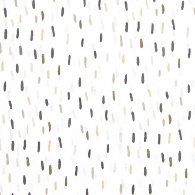 Tecido | Tracinhos - Castanho e Bege