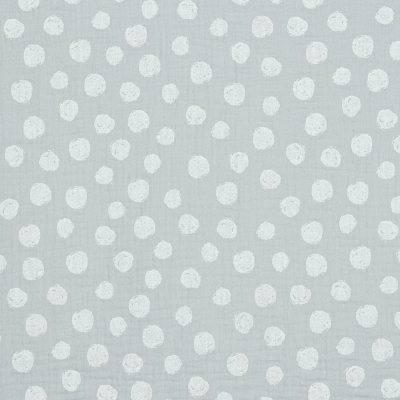 Musselina | Dots - Cinza