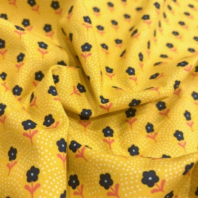 Tecido Poppy | Delight Flower - Amarelo
