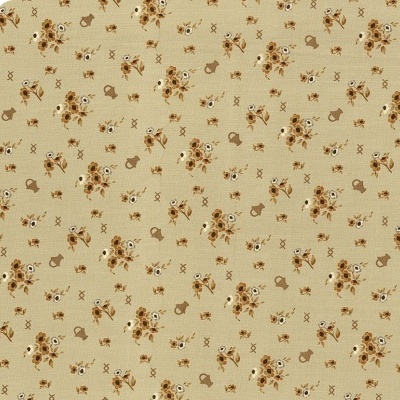 Tecido L' Atelier Perdu | French Armoire - Blooms in My Basket Sage