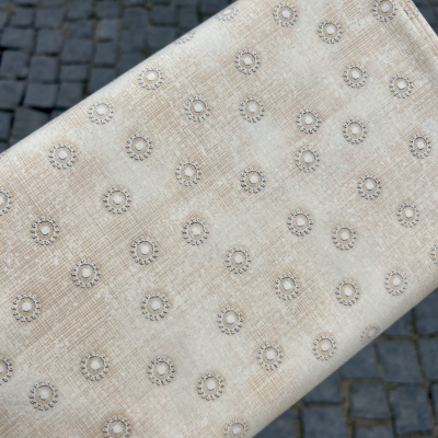 Tecido SPX | Holiday Stitches - Creme