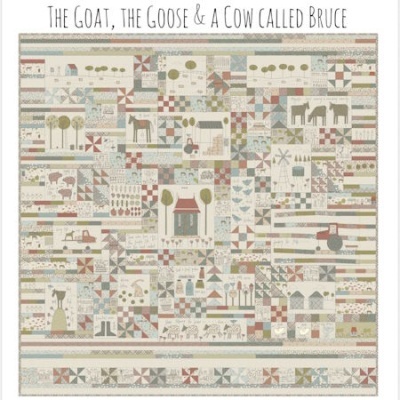 Kit Anni Downs | BOM - The Goat, The Goose and a Cow called Bruce - (Pré venda)