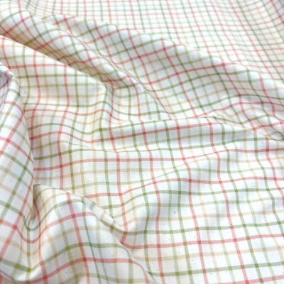 Tecido Pontotextil | Picnic - Vermelho, Verde e Bege