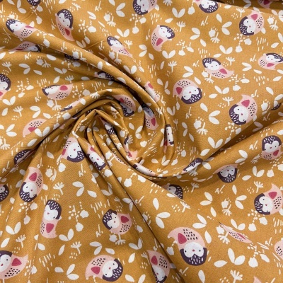 Tecido Le Tissu by Domotex | Coruja - Mostarda