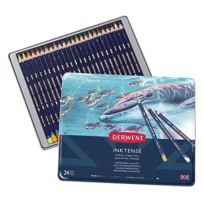Derwent | Caixa Metal Lápis Inktense - 24 Cores