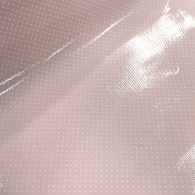 Tecido Plastificado | Piquet - Rosa com Pintinhas Brancas
