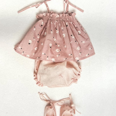 Passo-a-Passo Katia | Vestido, Tapa-fraldas e Sapatinhos de Ballet