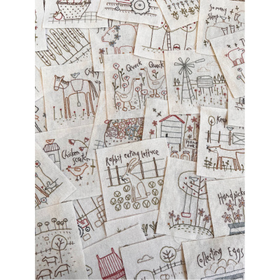 Hatched and Patched | The Goat, the Goose, & and Cow Called Bruce Quilt