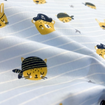 Tecido Poppy | Pirates - Azul Claro