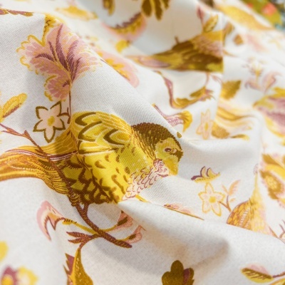 Tecido Poppy | Tropical Bird - Crú