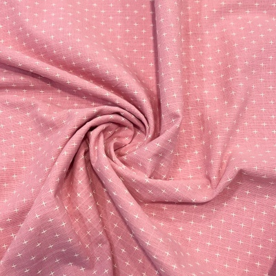 Tecido Japonês | Cross - Rosa